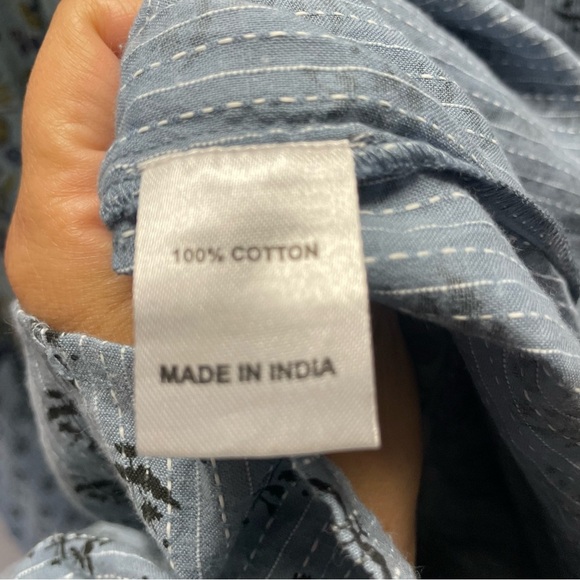 Oh My Stars by Layerz Cecily Patchwork Cottagecore Maxi Button Down Tiered Dress - Picture 8 of 9